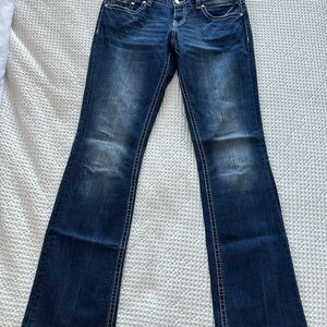 BKE Dark Blue Flare Women's Jeans